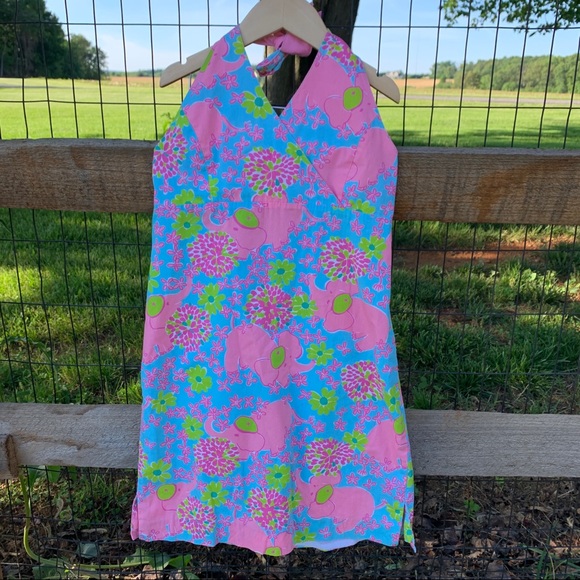 Lilly Pulitzer Other - Lilly Pulitzer girls elephant halter dress